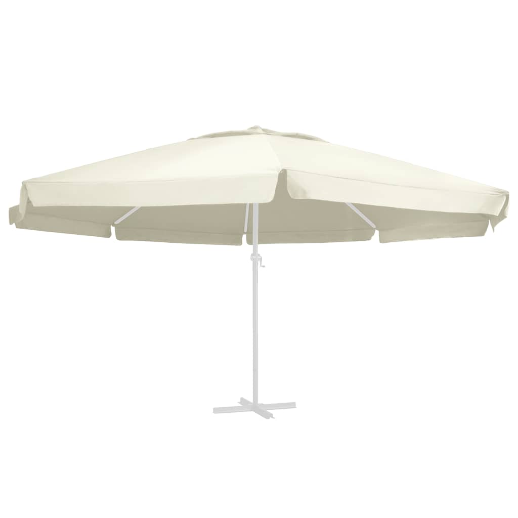 Erstatningsstoff for hageparasoll sand 610 cm vidaXL