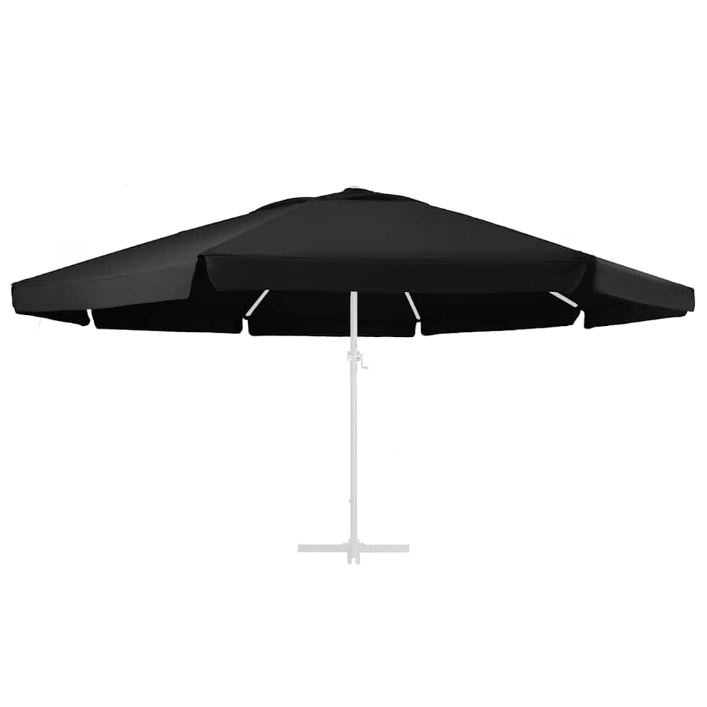 Erstatningsstoff for hageparasoll svart 610 cm vidaXL