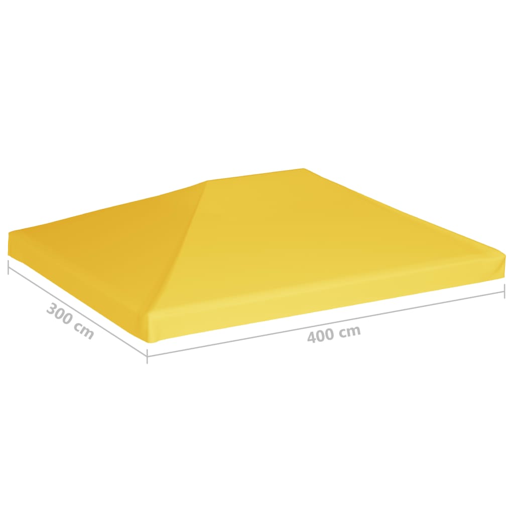 Toppduk til paviljong 270 g/m² 4x3 m gul