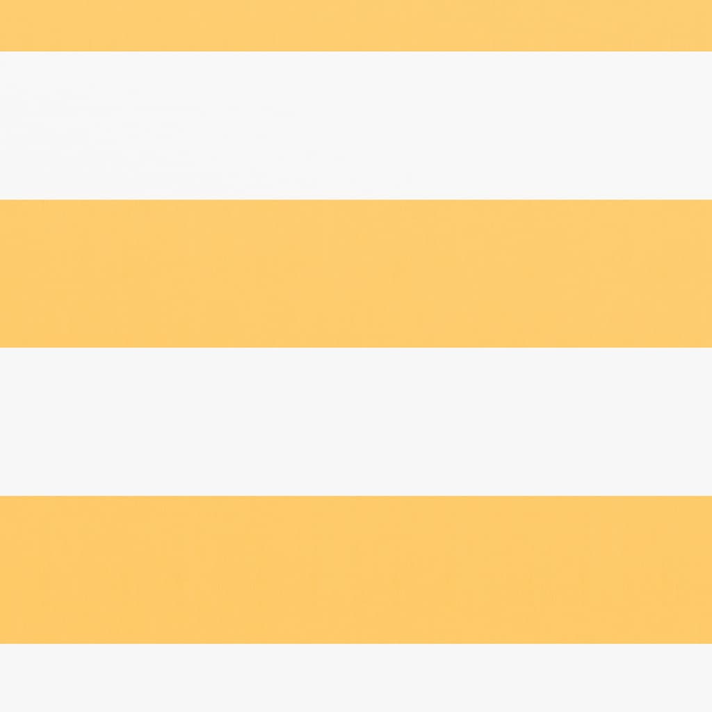 Balkongskjerm hvit og gul 90x600 cm oxfordstoff vidaXL