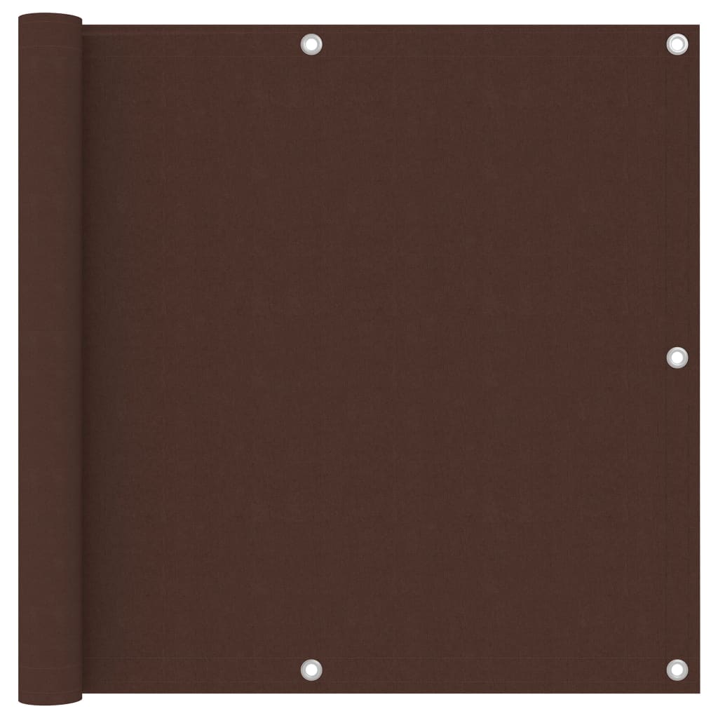 Balkongskjerm brun 90x300 cm oxfordstoff