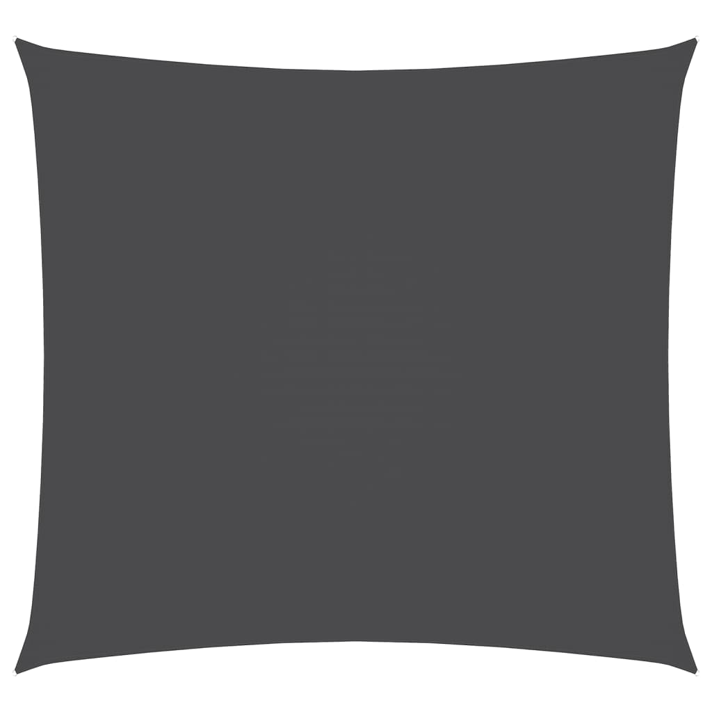 Solseil Oxfordstoff kvadratisk 2,5x2,5 m antrasitt