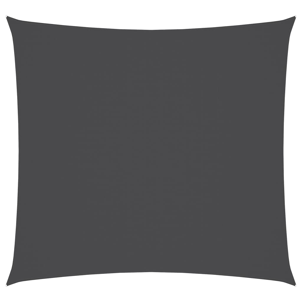 Solseil oxfordstoff kvadratisk 6x6 m antrasitt vidaXL