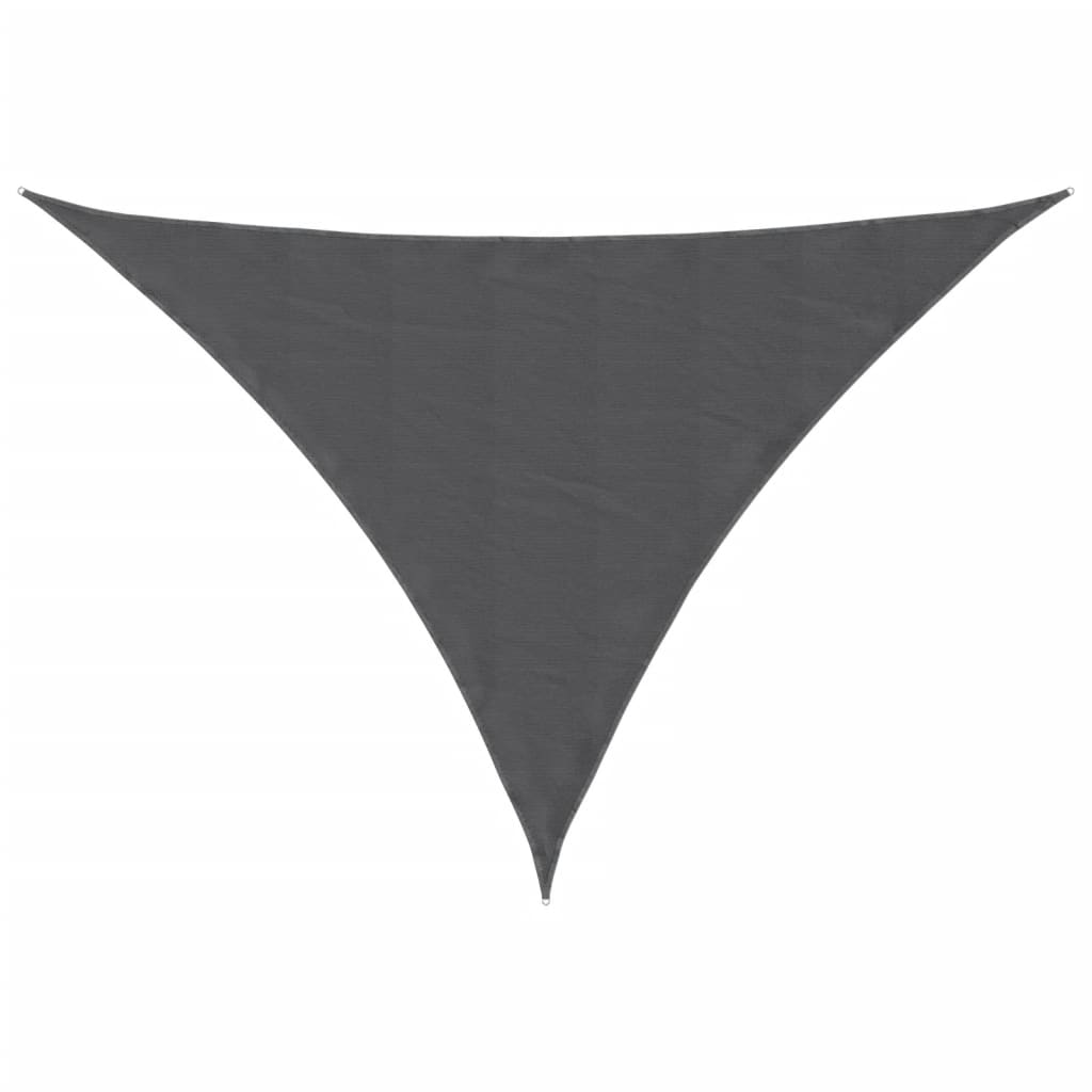 Solseil oxfordstoff trekantet 3,5x3,5x4,9 m antrasitt
