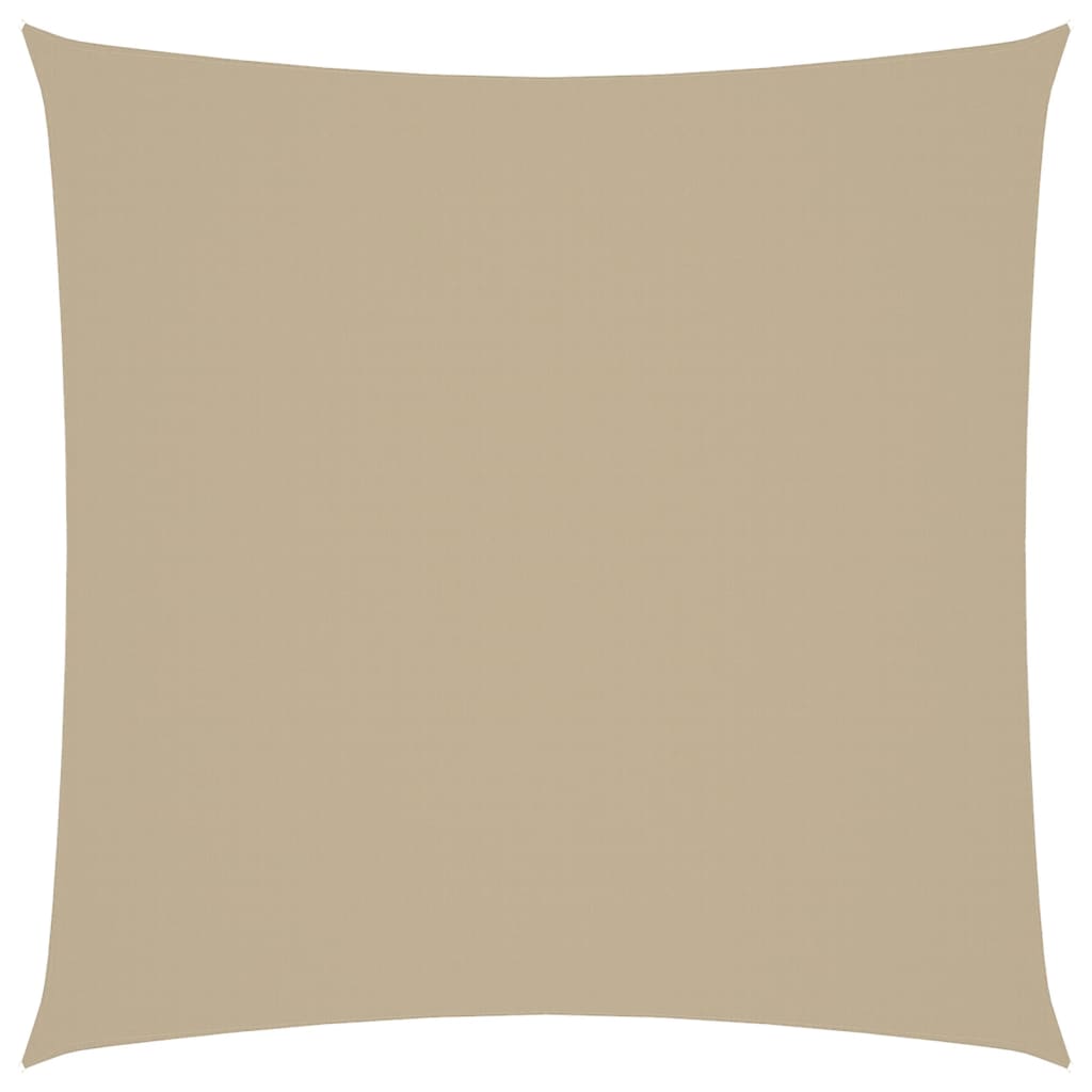 Solseil oxfordstoff kvadratisk 2,5x2,5 m beige