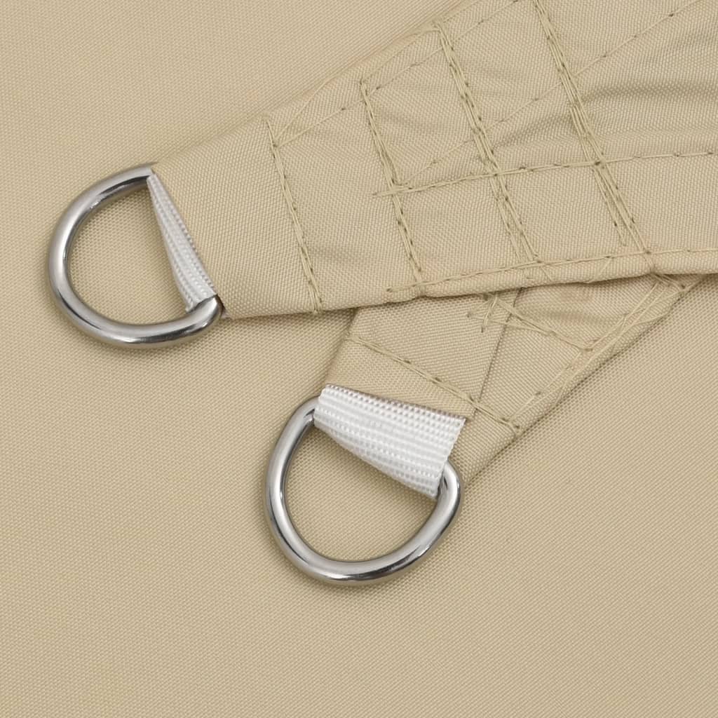 Solseil oxfordstoff kvadratisk 2,5x2,5 m beige
