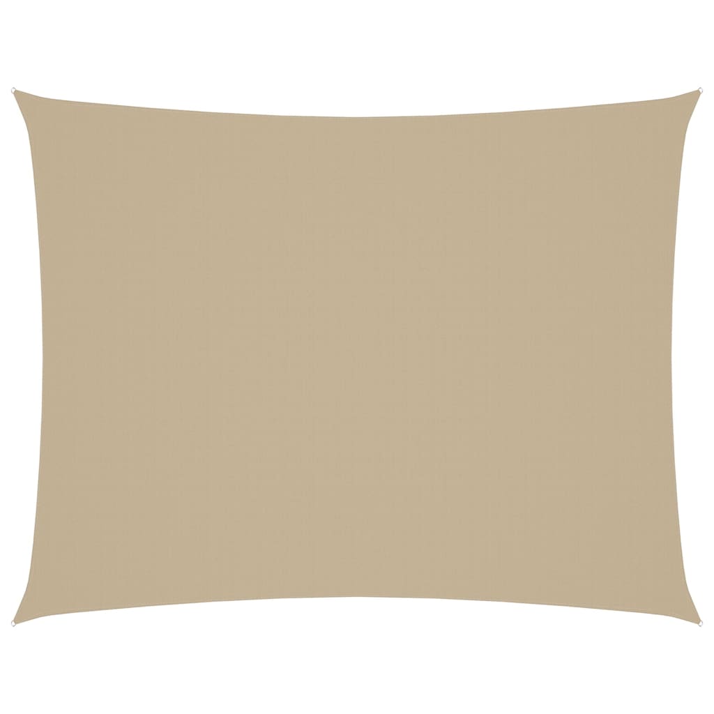 Solseil oxfordstoff rektangulær 2x3 m beige