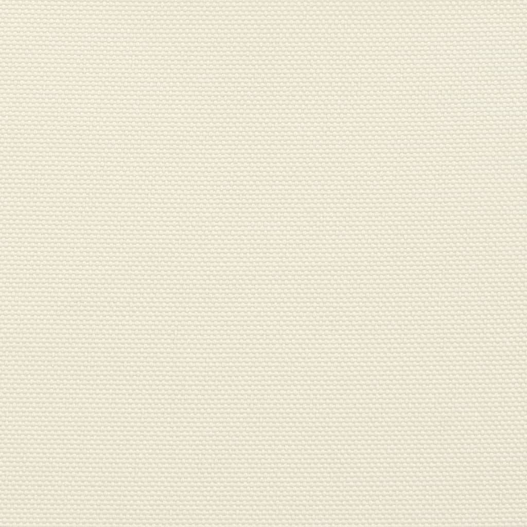 Solseil oxfordstoff rektangulær 2x5 m kremhvit