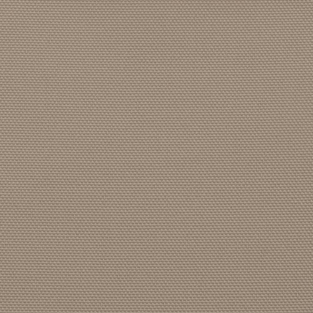 Solseil oxfordstoff rektangulær 4x5 m gråbrun vidaXL