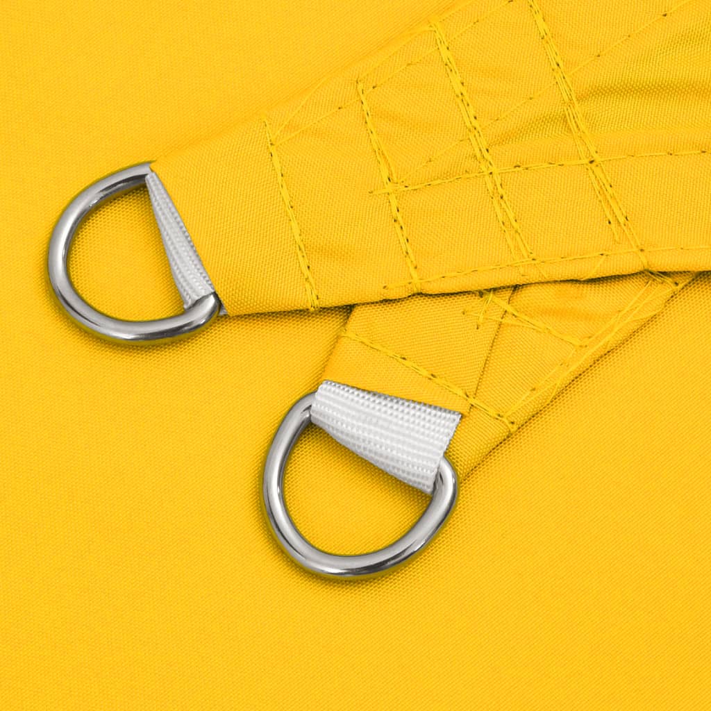 Solseil oxfordstoff trekantet 3,6x3,6x3,6 m gul