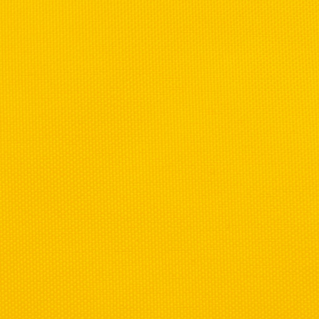 Solseil oxfordstoff trekantet 3,6x3,6x3,6 m gul