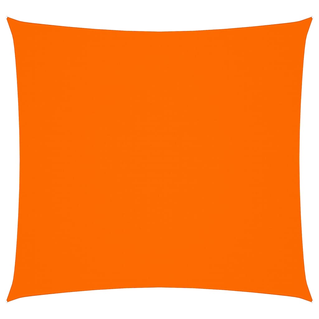 Solseil oxfordstoff firkantet 7x7 m oransje
