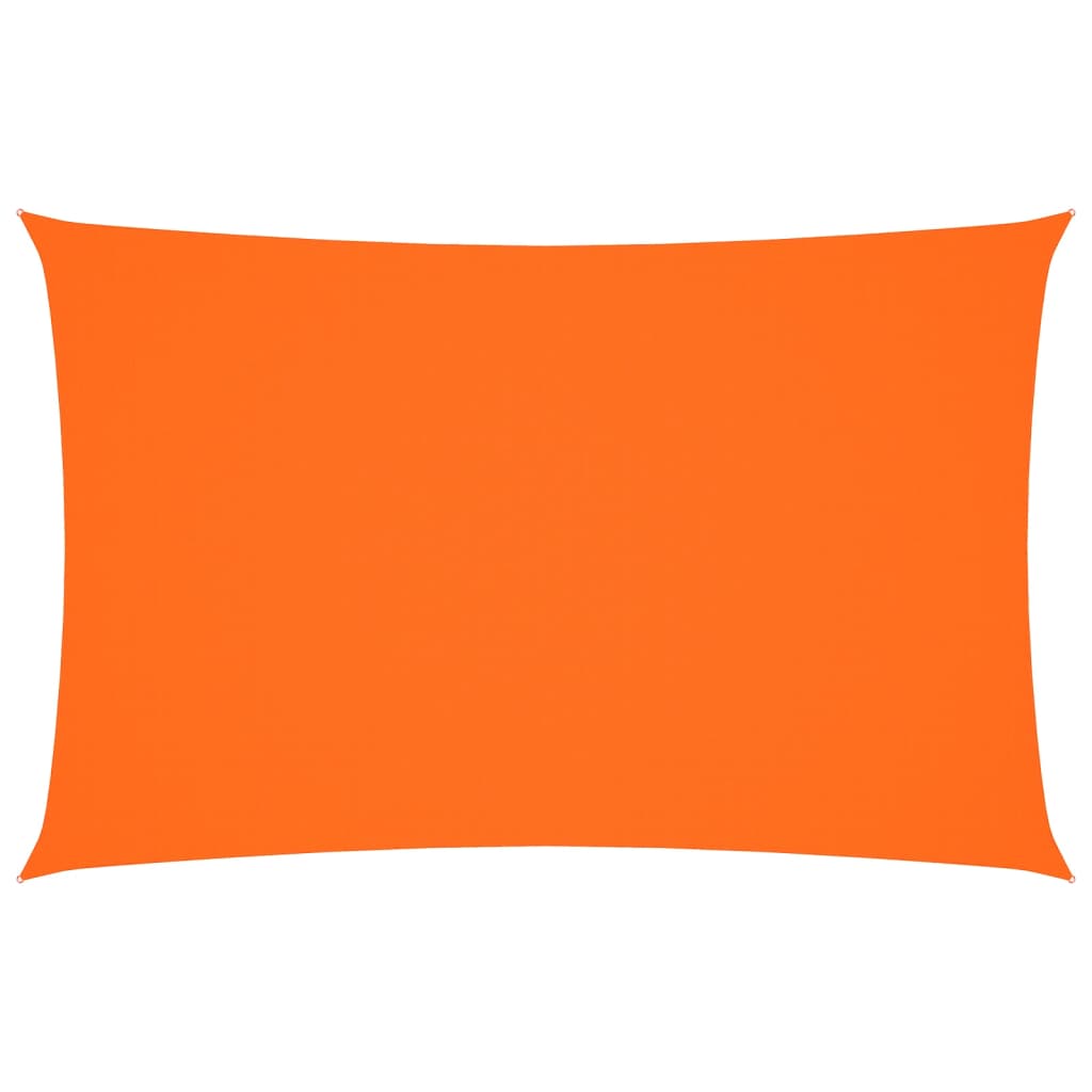 Solseil oxfordstoff rektangulær 2x5 m oransje