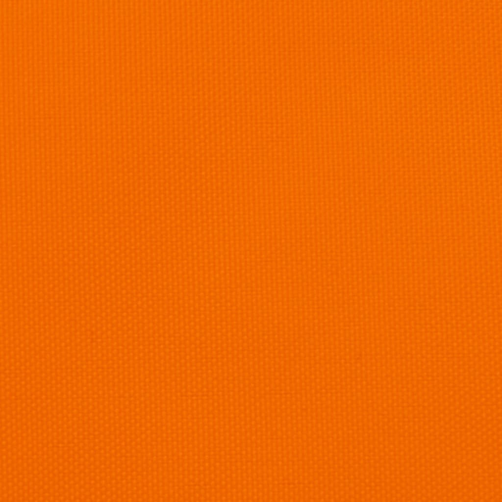 Solseil oxfordstoff rektangulær 2,5x5 m oransje