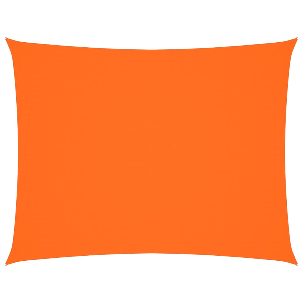 Solseil oxfordstoff rektangulær 3x4 m oransje