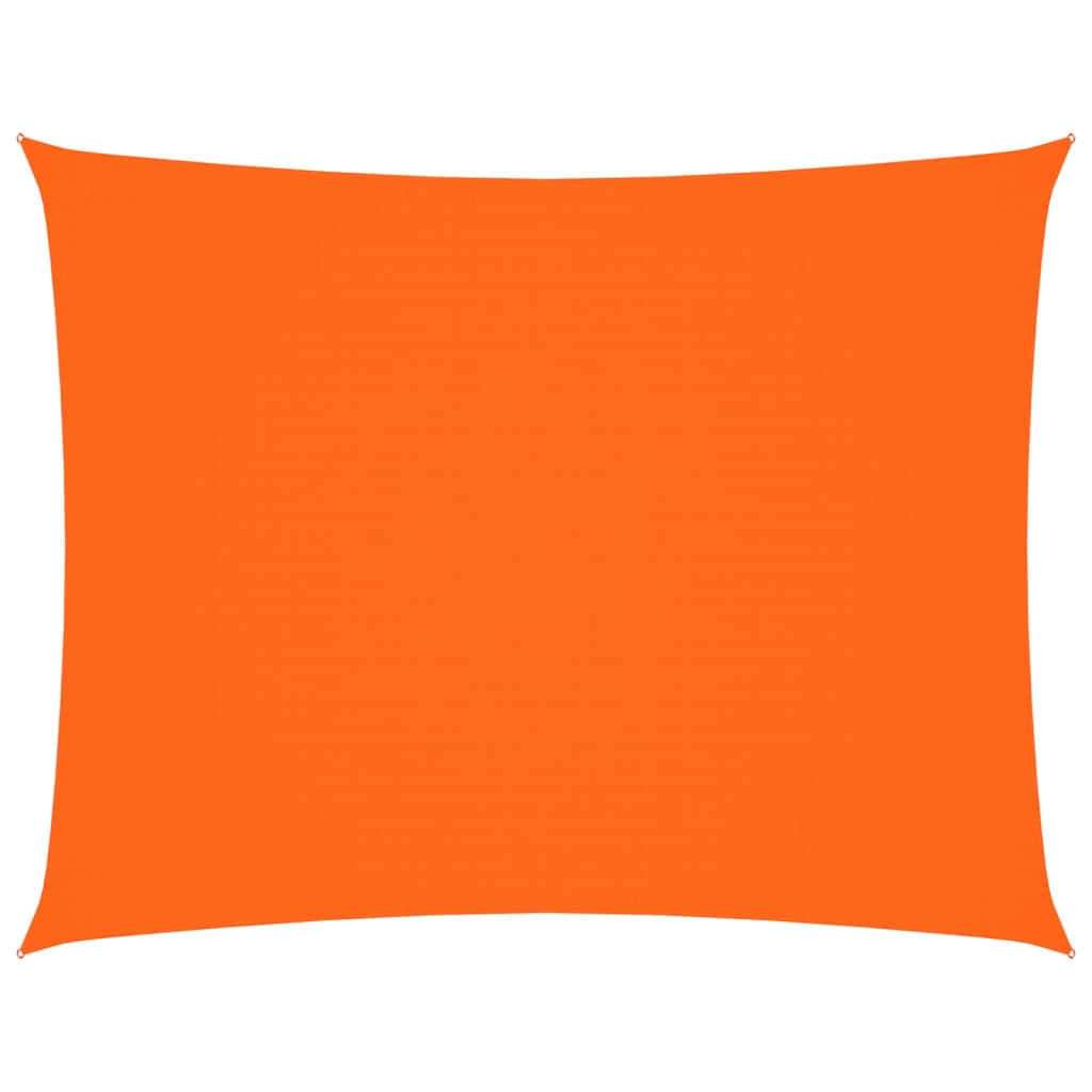 Solseil oxfordstoff rektangulær 3,5x4,5 m oransje