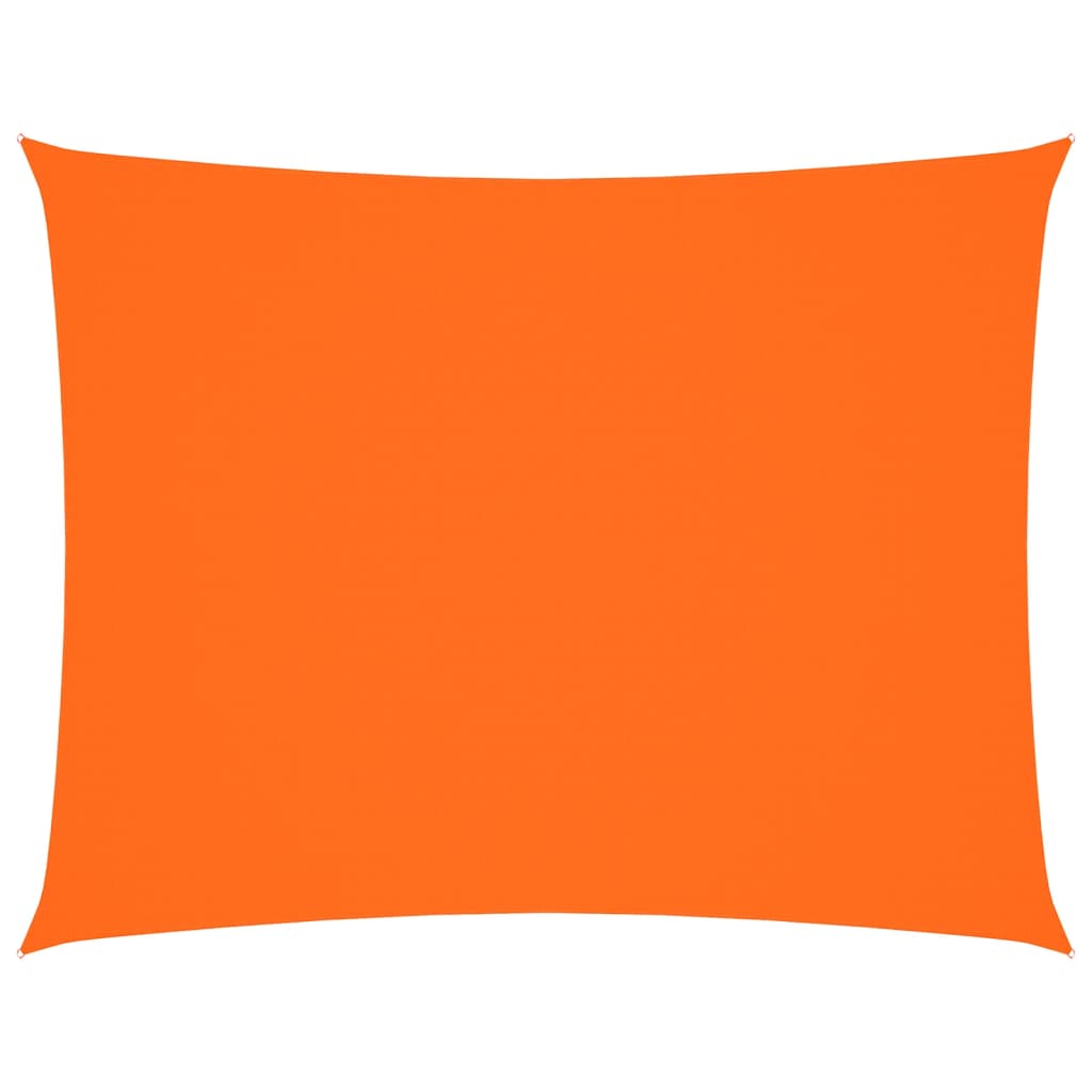 Solseil oxfordstoff rektangulær 3,5x5 m oransje