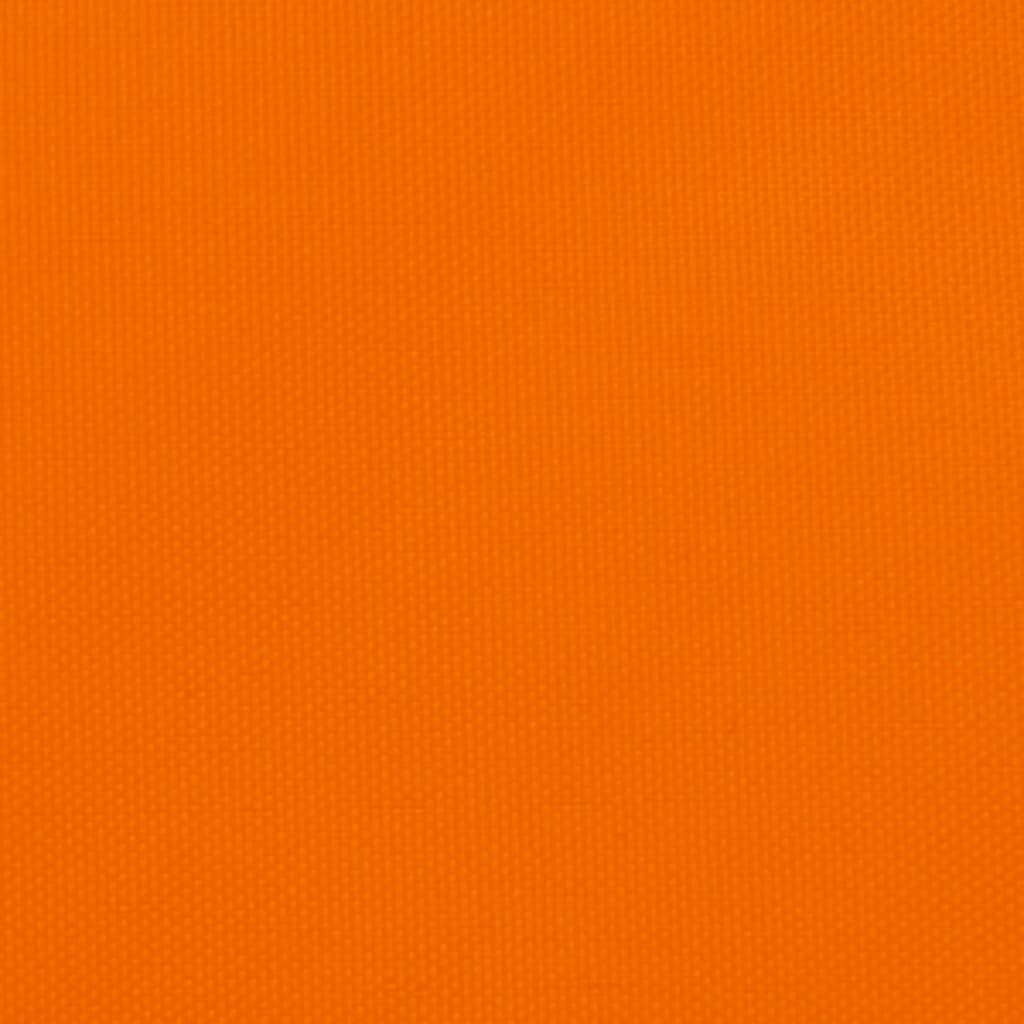 Solseil oxfordstoff rektangulær 5x7 m oransje