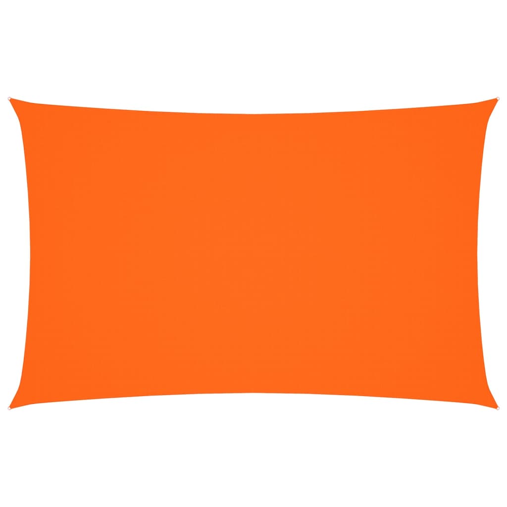 Solseil oxfordstoff rektangulær 5x8 m oransje