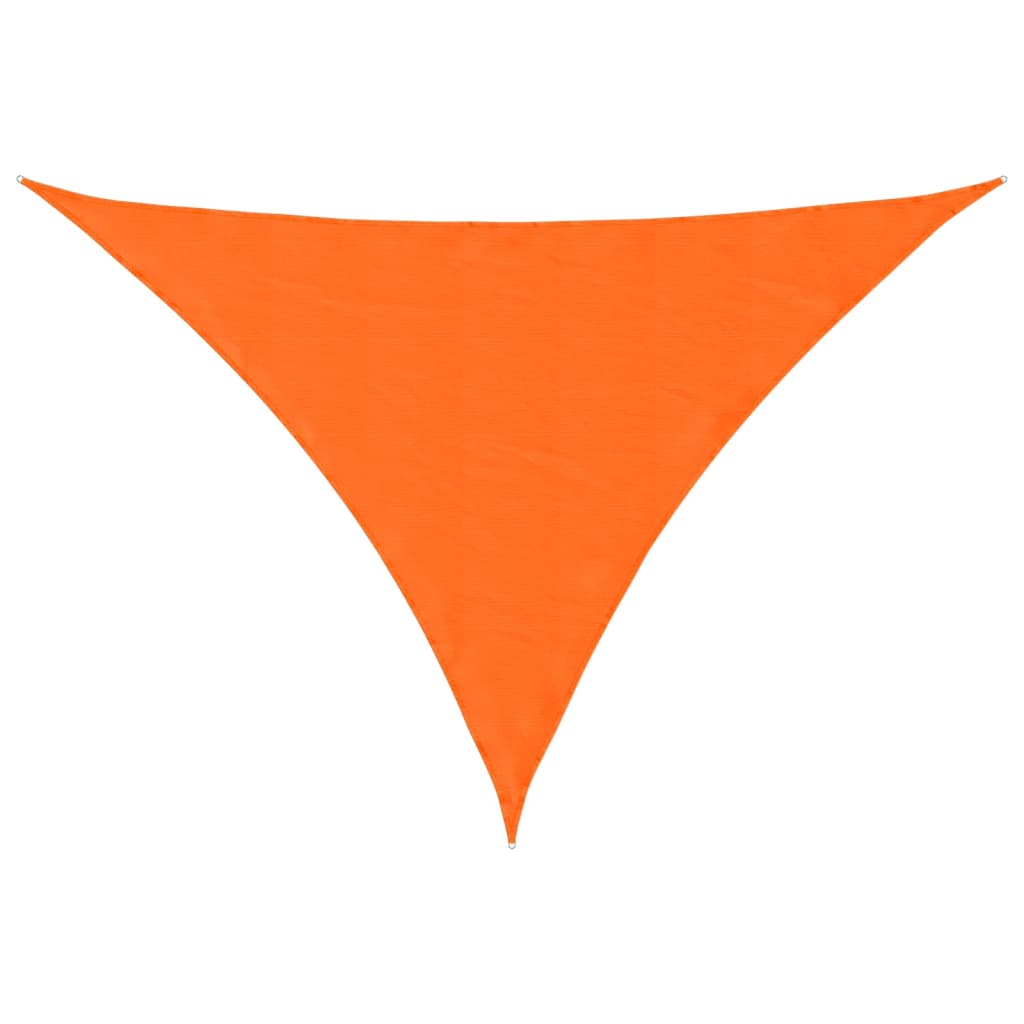 Solseil oxfordstoff trekantet 4x5x6,4 m oransje