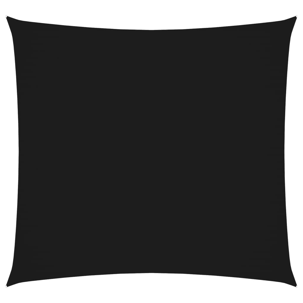 Solseil oxfordstoff kvadratisk 5x5 m svart