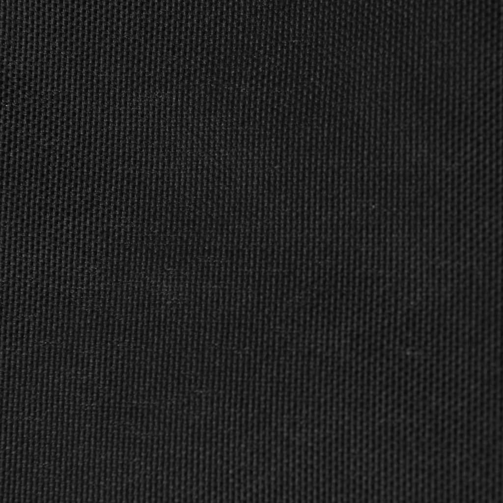 Solseil oxfordstoff rektangulær 3x6 m svart