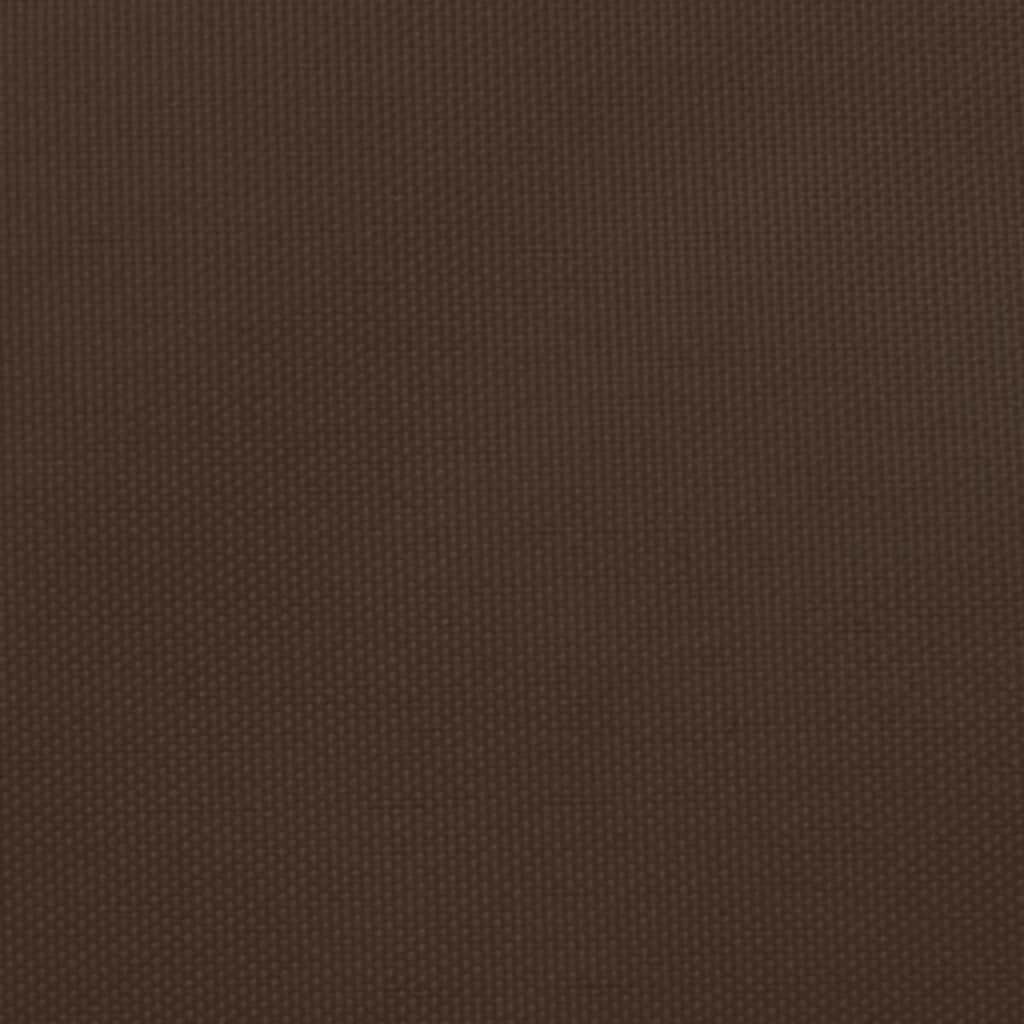 Solseil Oxfordstoff kvadratisk 2,5x2,5 m brun