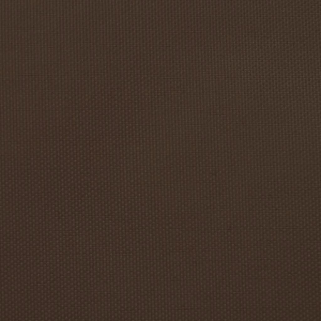 Solseil oxfordstoff rektangulær 2,5x3,5 m brun