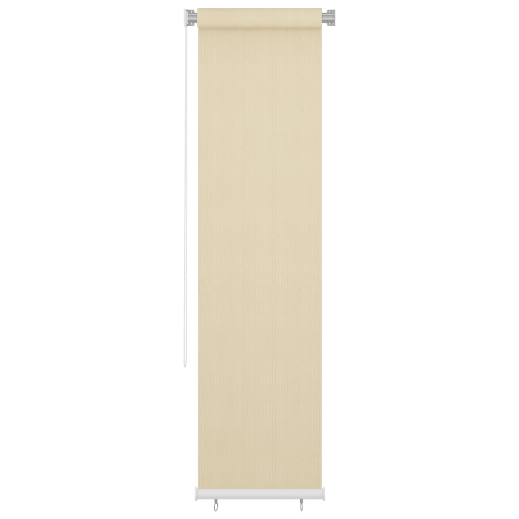 Utendørs rullegardin kremhvit 60x230 cm HDPE