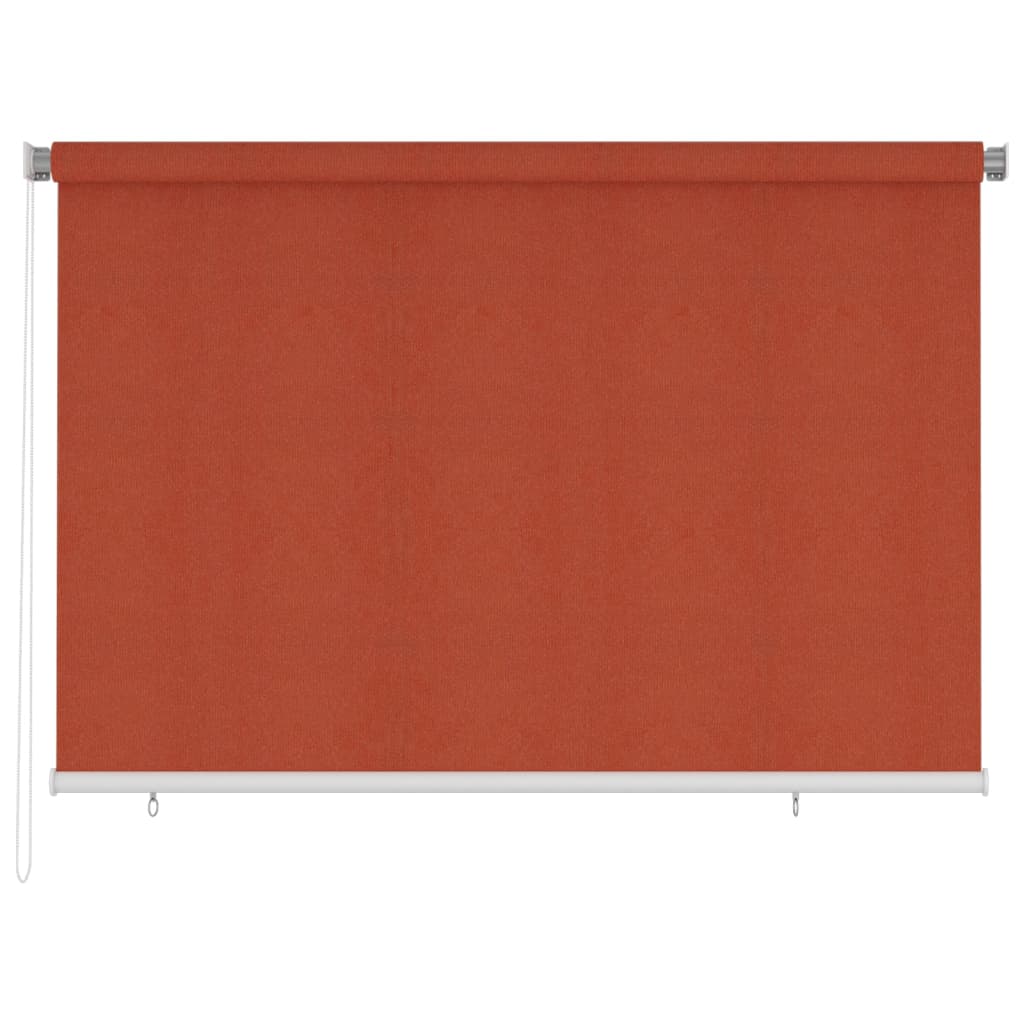 Utendørs rullegardin 220 x 140 cm terrakotta HDPE
