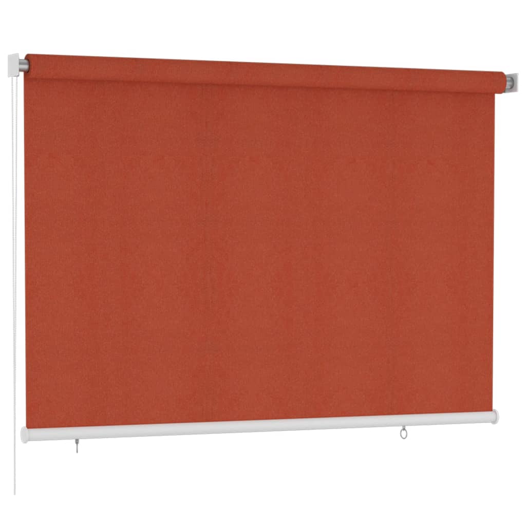 Utendørs rullegardin 220 x 140 cm terrakotta HDPE