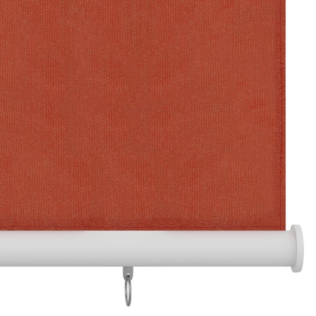 Utendørs rullegardin 220 x 140 cm terrakotta HDPE