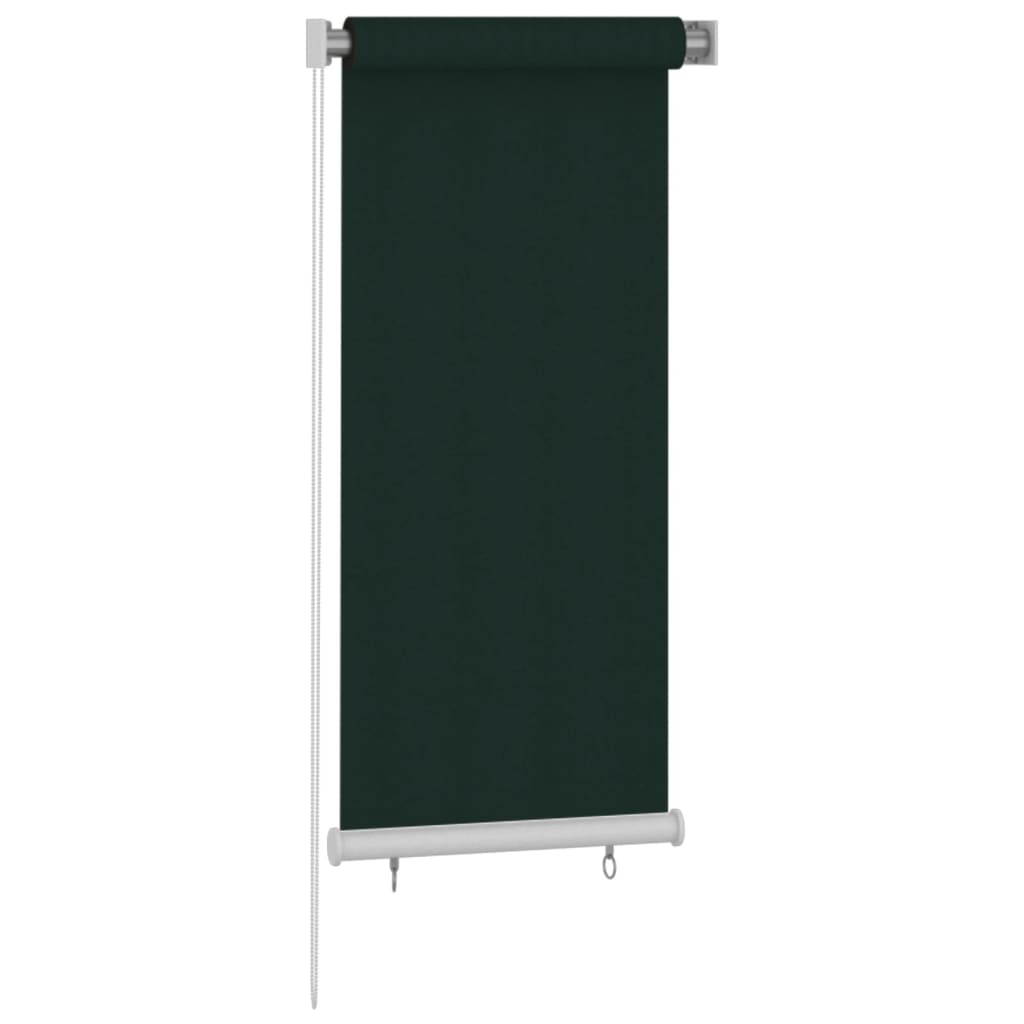 Utendørs rullegardin 60x140 cm mørkegrønn HDPE