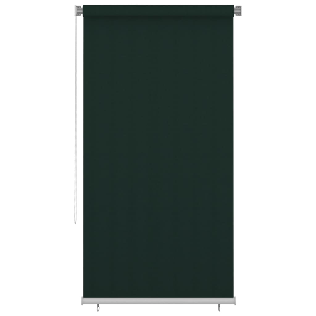 Utendørs rullegardin 120x230 cm mørkegrønn HDPE