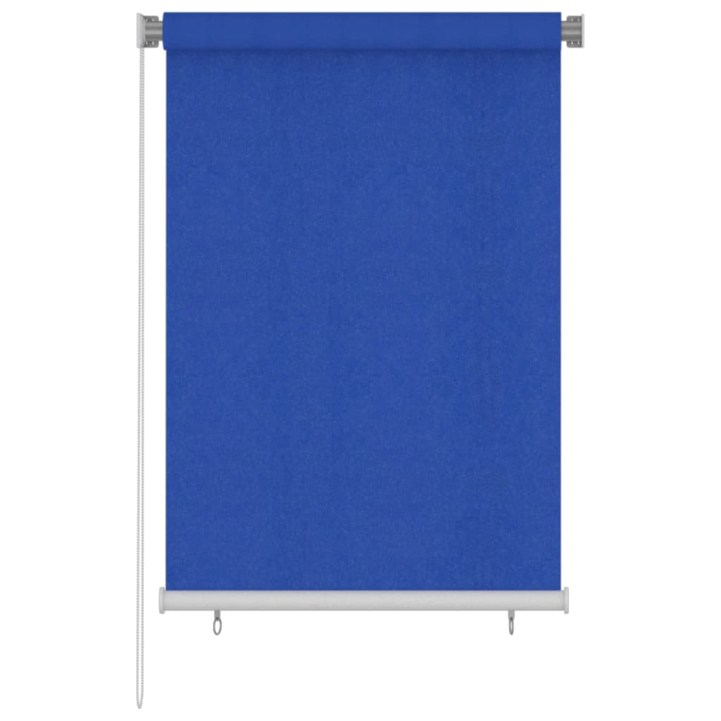 Utendørs rullegardin 100x140 cm blå HDPE