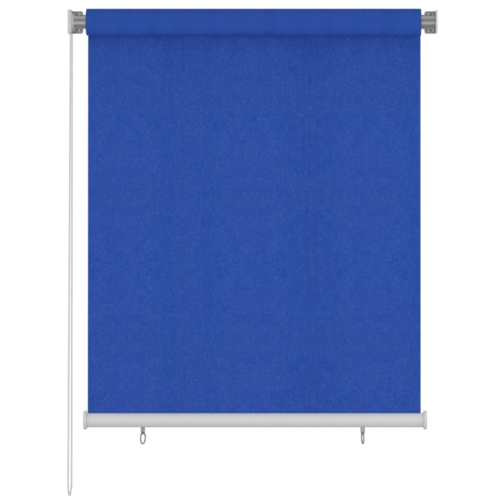 Utendørs rullegardin 120x140 cm blå HDPE