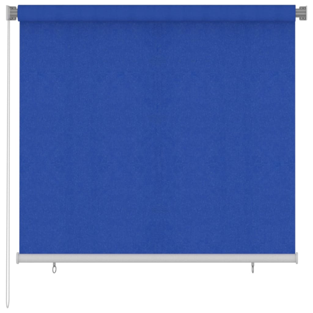 Utendørs rullegardin 160x140 cm blå HDPE