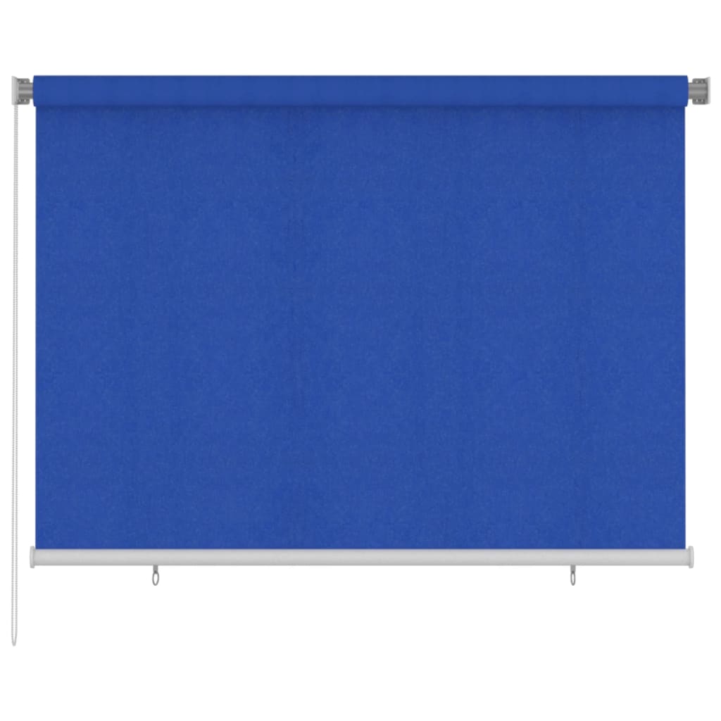 Utendørs rullegardin 200x140 cm blå HDPE