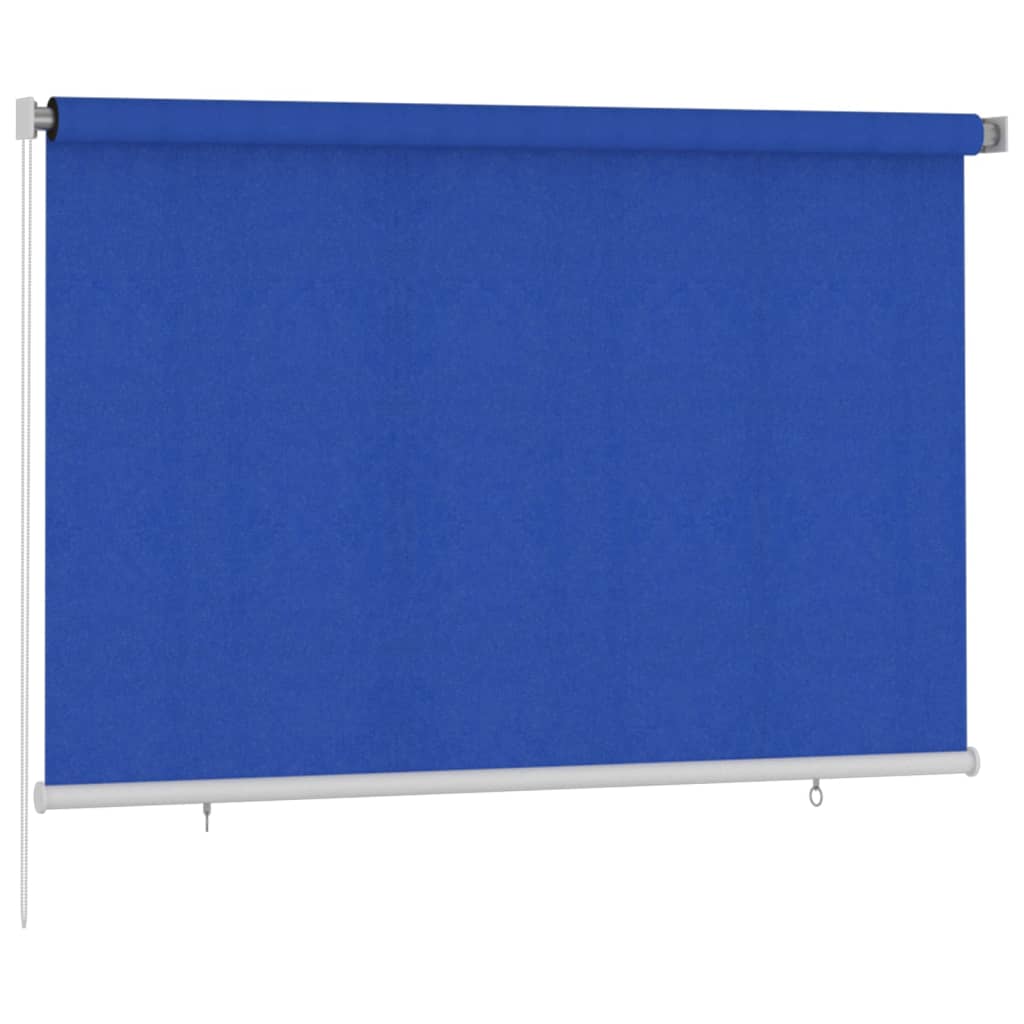Utendørs rullegardin 220x140 cm blå HDPE