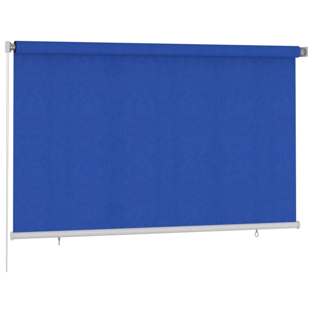 Utendørs rullegardin 240x140 cm blå HDPE