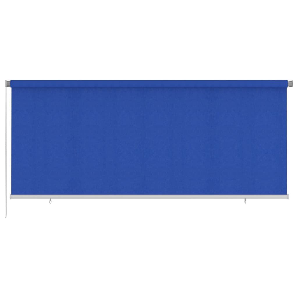 Utendørs rullegardin 350x140 cm blå HDPE
