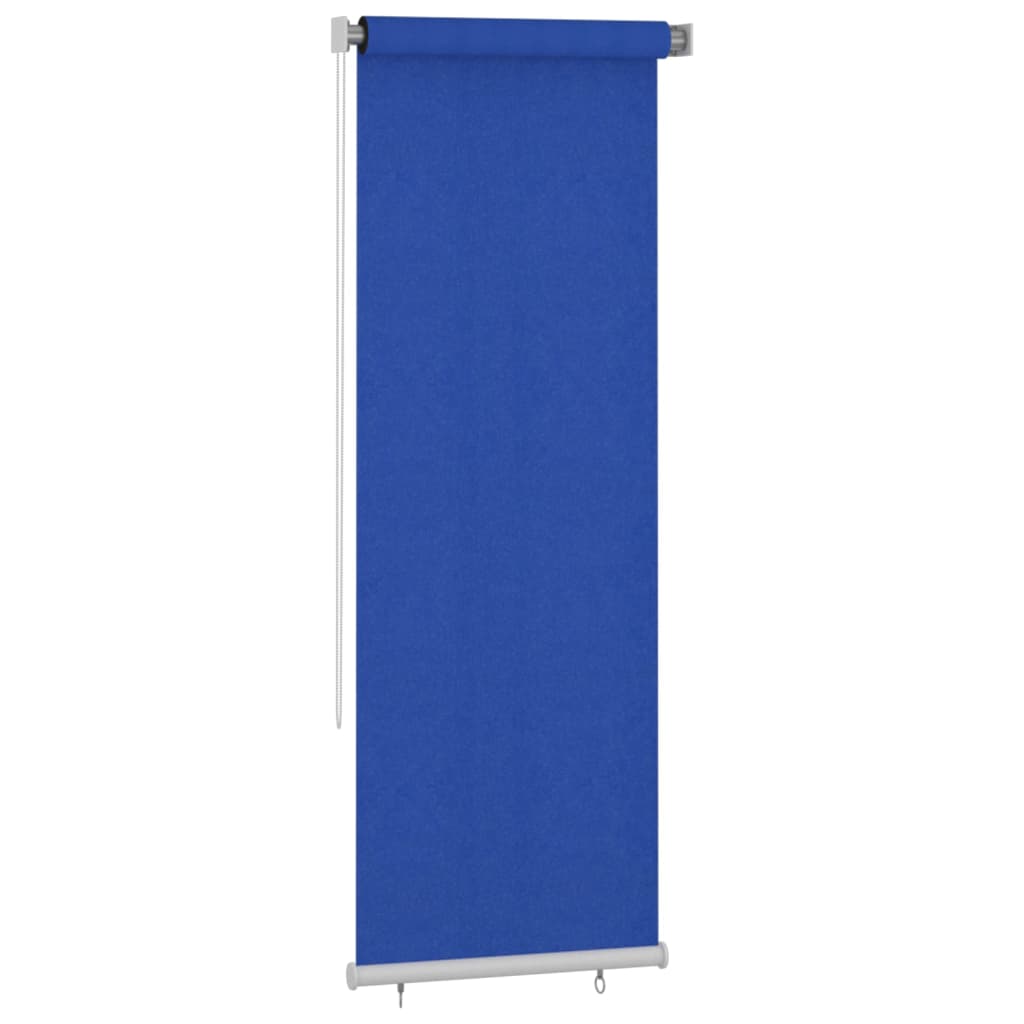 Utendørs rullegardin 80x230 cm blå HDPE