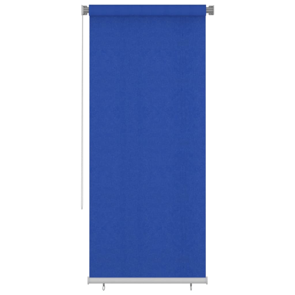 Utendørs rullegardin 100x230 cm blå HDPE