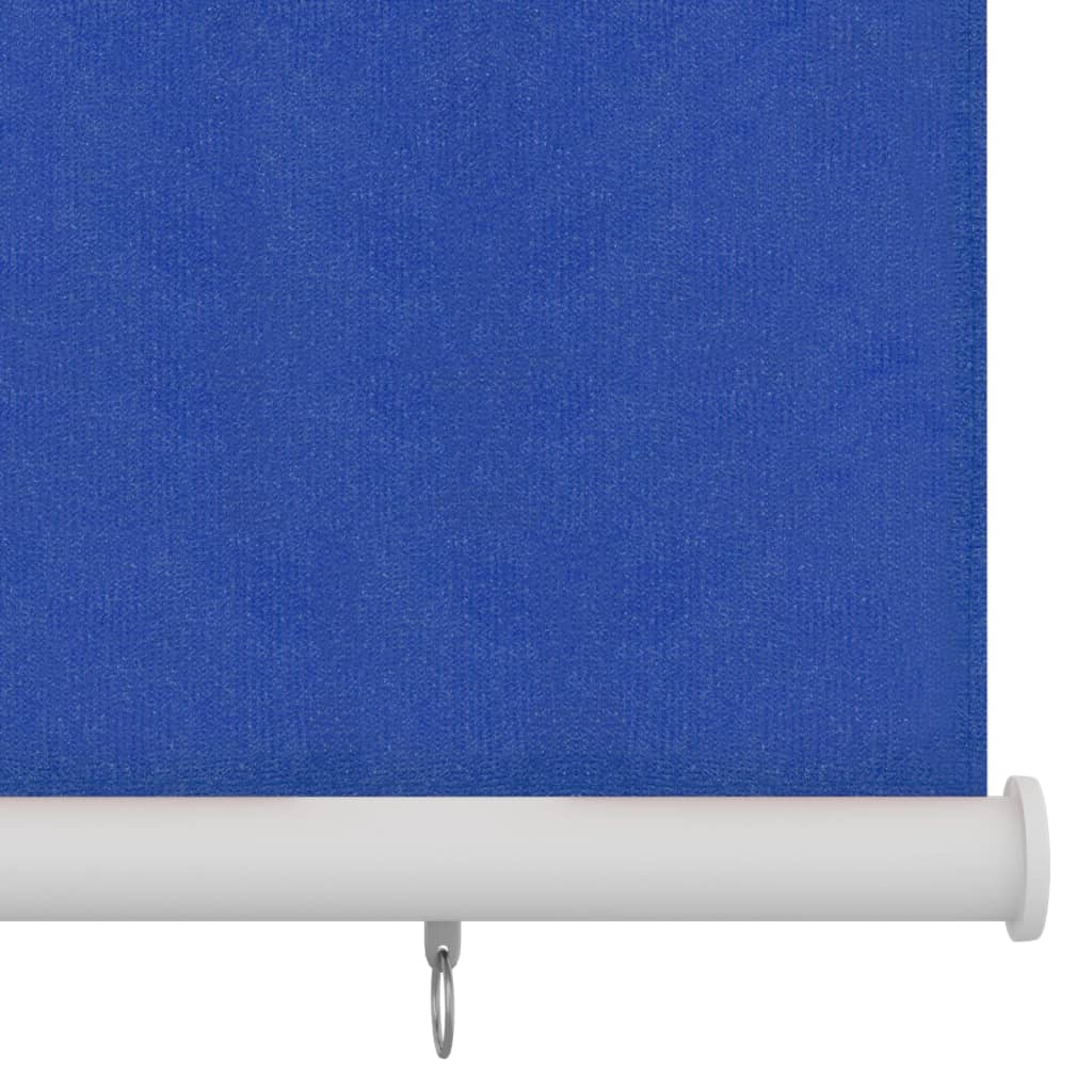 Utendørs rullegardin 100x230 cm blå HDPE