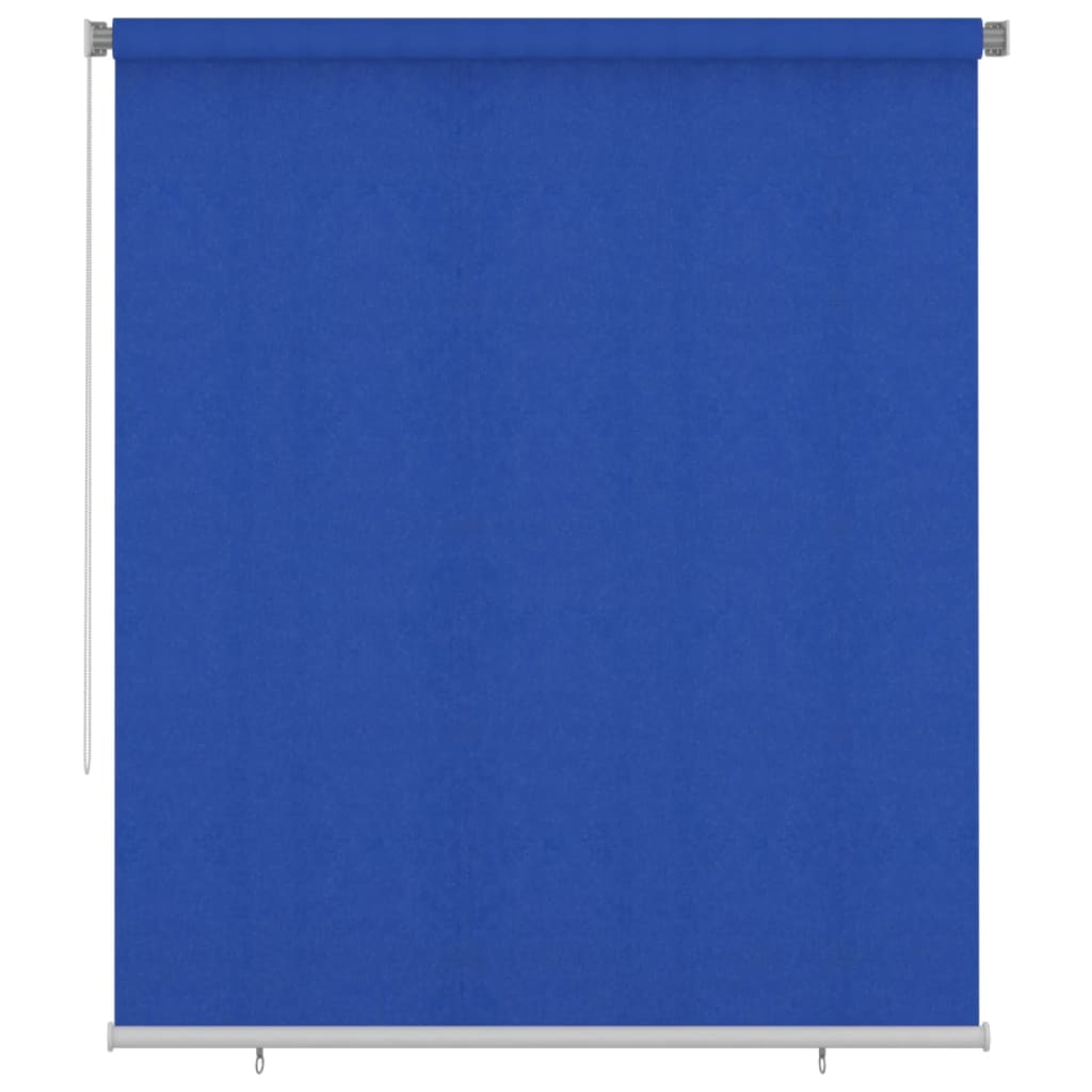 Utendørs rullegardin 200x230 cm blå HDPE