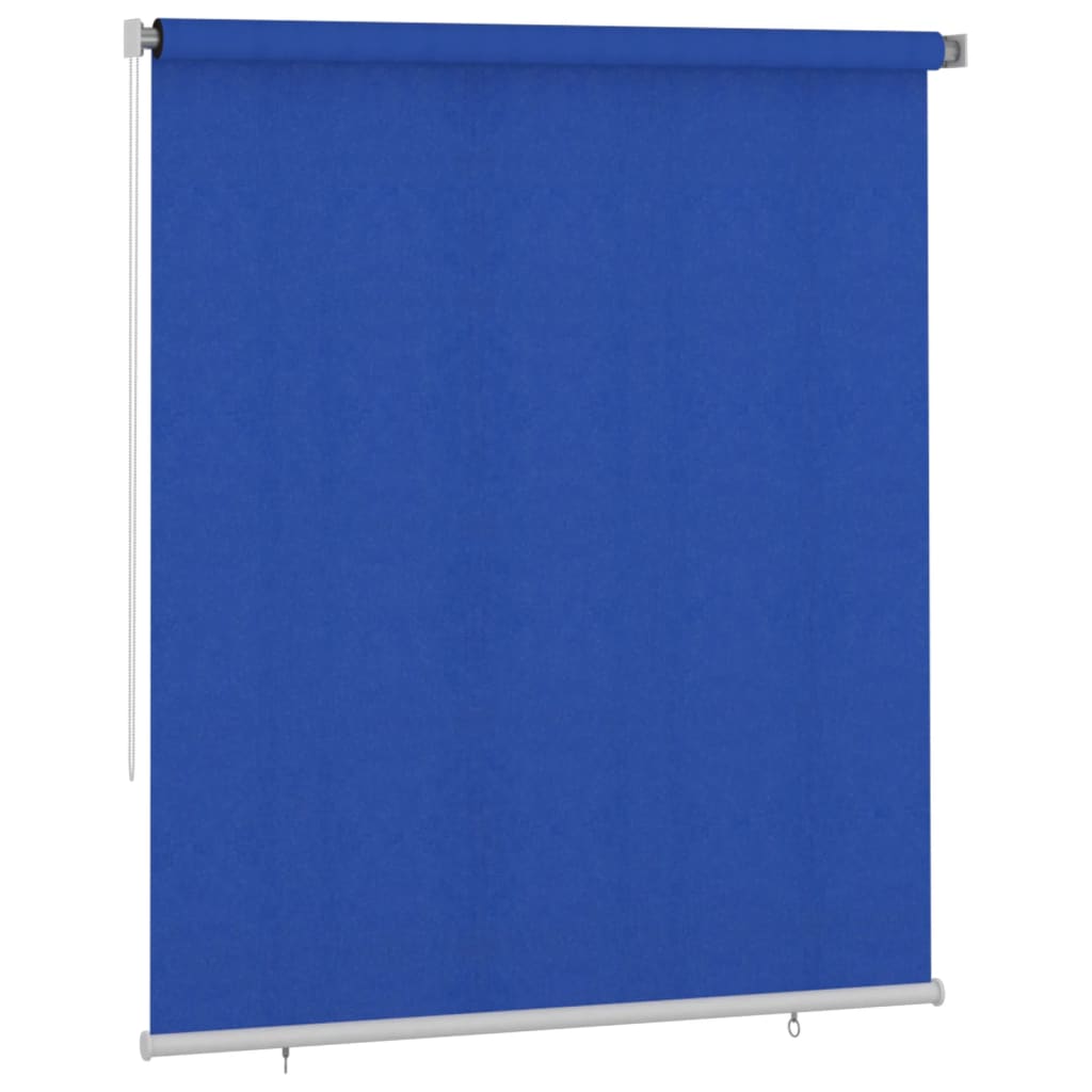 Utendørs rullegardin 200x230 cm blå HDPE