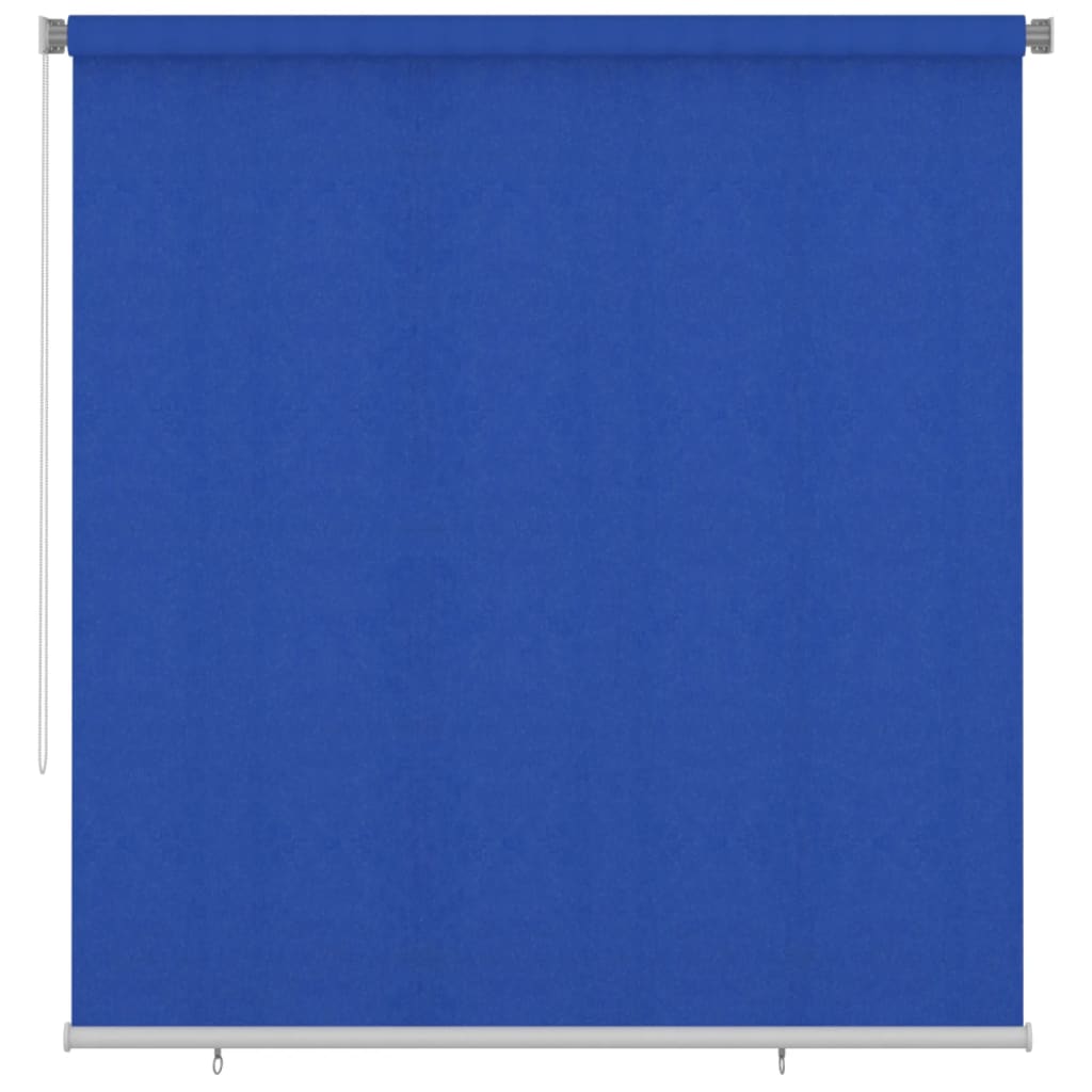 Utendørs rullegardin 220x230 cm blå HDPE