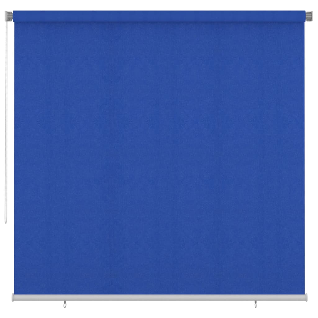 Utendørs rullegardin 240x230 cm blå HDPE