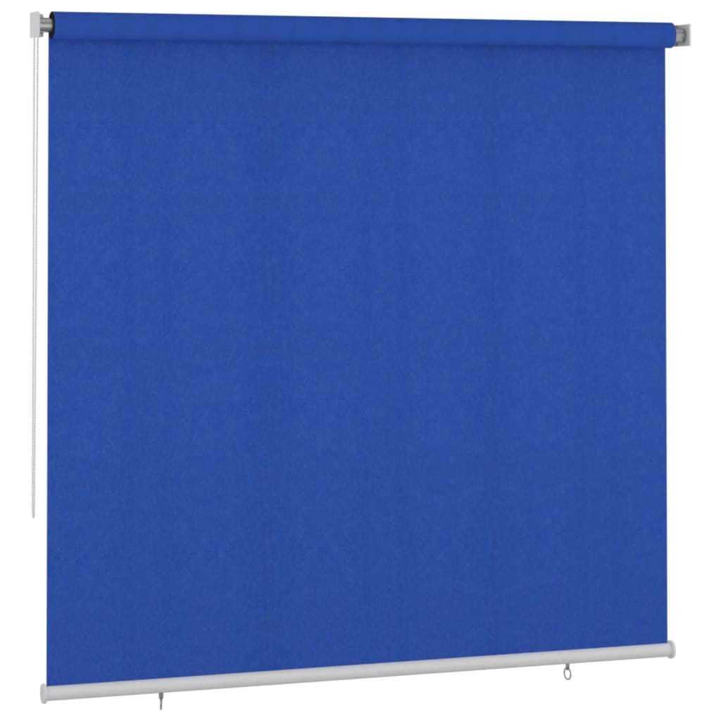 Utendørs rullegardin 240x230 cm blå HDPE