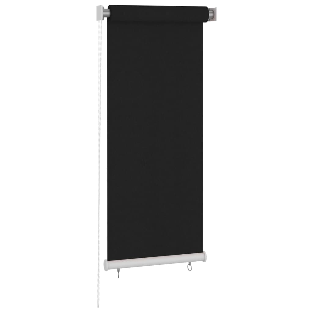 Utendørs rullegardin 60x140 cm svart